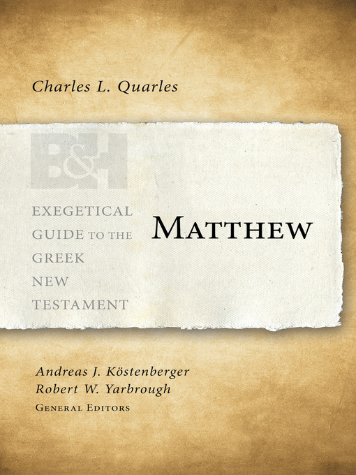 Title details for Matthew by Charles L. Quarles - Available
